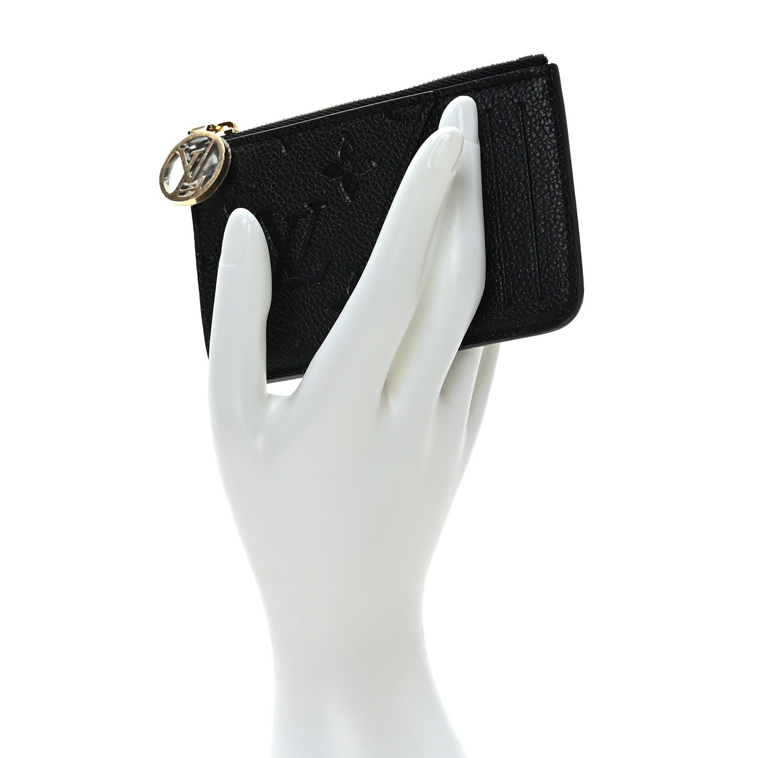 Louis Vuitton Empreinte Monogram Zipped Romy Card Holder Black 2 of 6