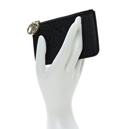 Louis Vuitton Empreinte Monogram Zipped Romy Card Holder Black 2 of 6