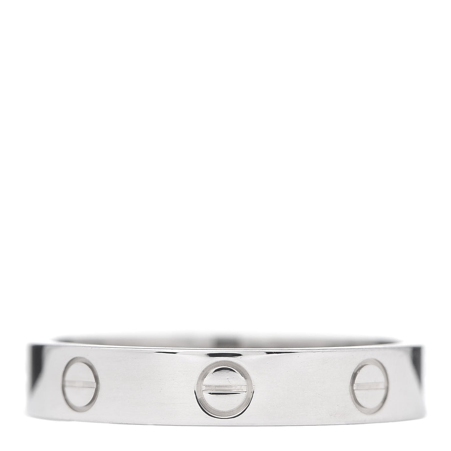 18K White Gold 3.5mm LOVE Wedding Band Ring 59 8.75