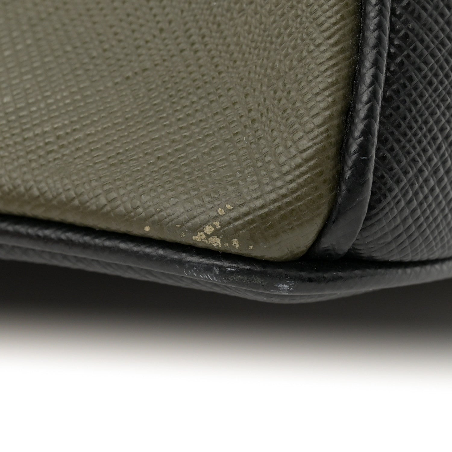 Prada Saffiano Lux Medium Tote Militaire 13 of 14