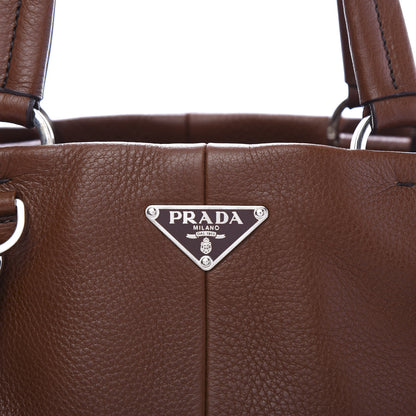 Prada Vitello Daino Buckle Shoulder Bag Tabacco 11 of 11