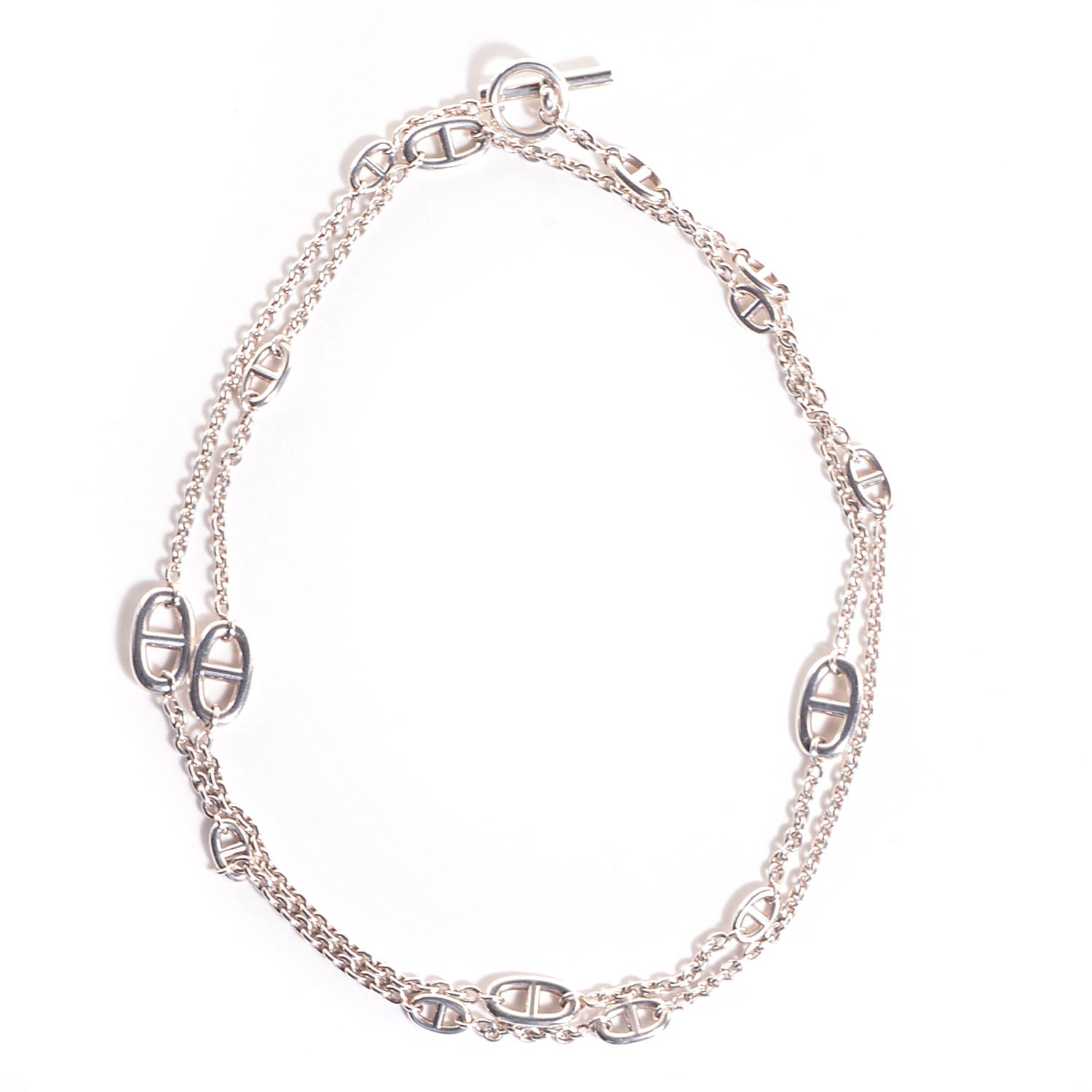 Hermes Sterling Silver Farandole Necklace 120 1 of 5