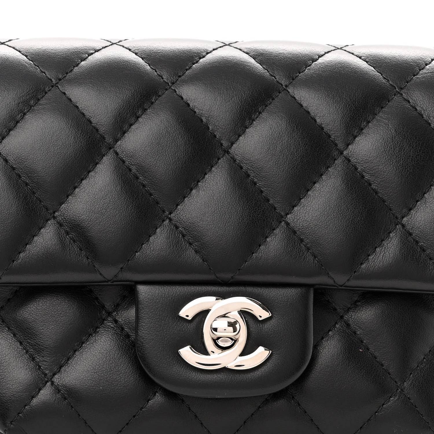 Chanel Calfskin Quilted CC Uniform Flap Belt Bag Black 7 of 9