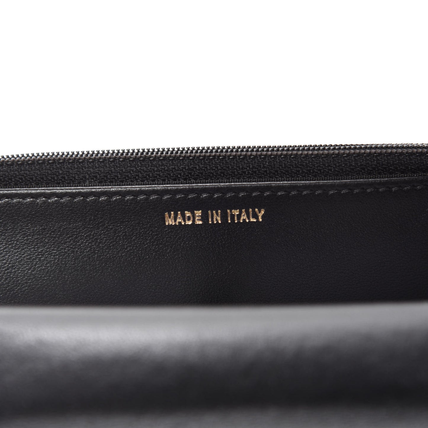 Lambskin Quilted Trendy CC Wallet On Chain WOC Black
