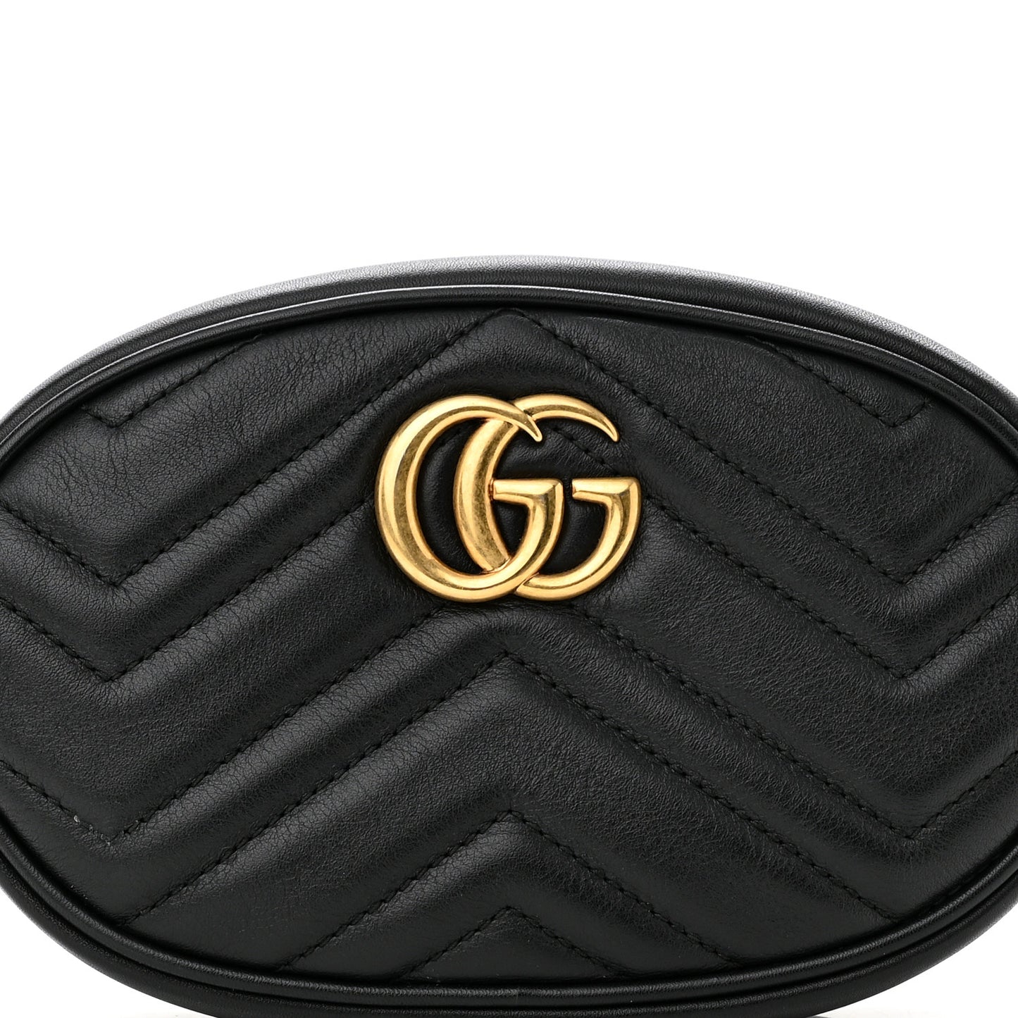 Calfskin Matelasse GG Marmont Belt Bag 105 42 Black