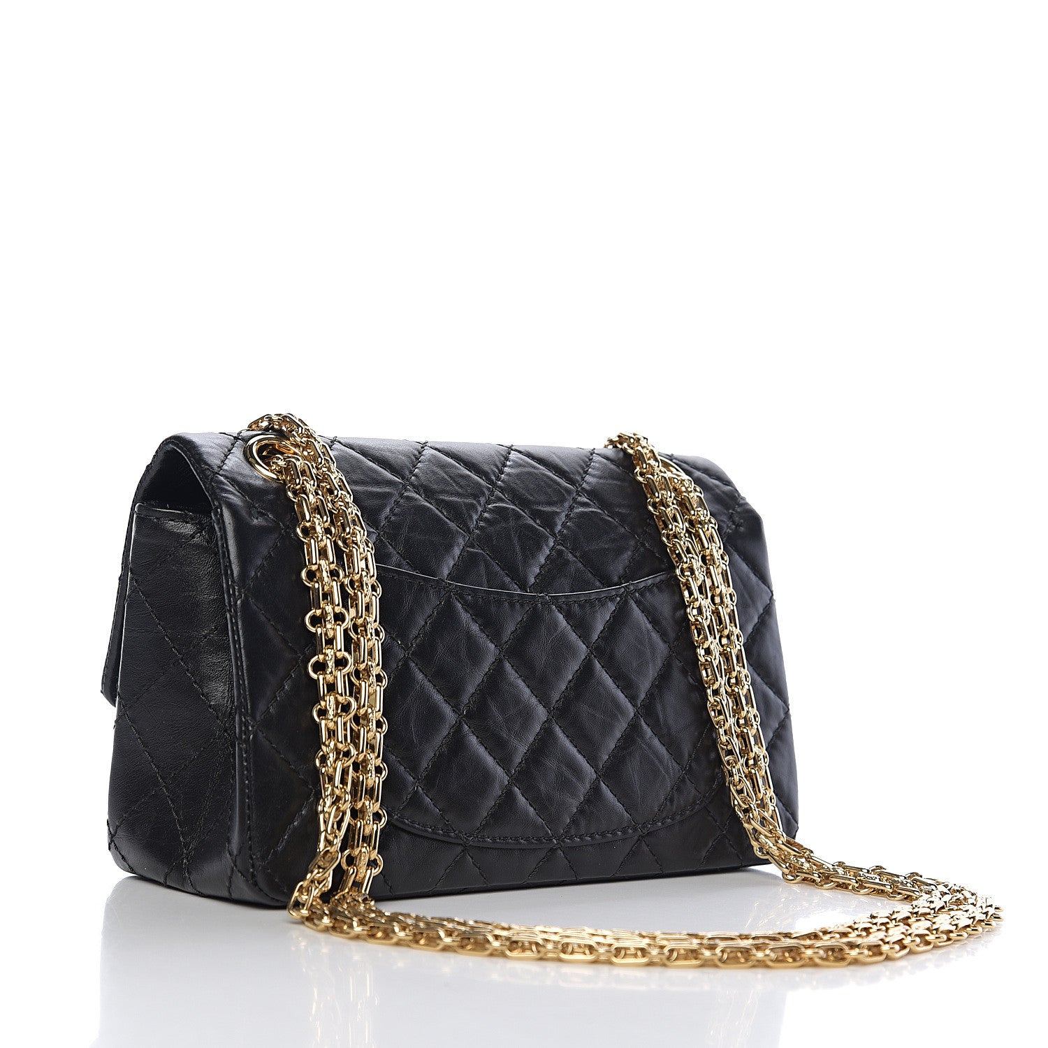 Chanel Aged Calfskin Quilted 2.55 Reissue Mini Flap Black 2 of 11