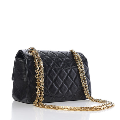 Chanel Aged Calfskin Quilted 2.55 Reissue Mini Flap Black 2 of 11