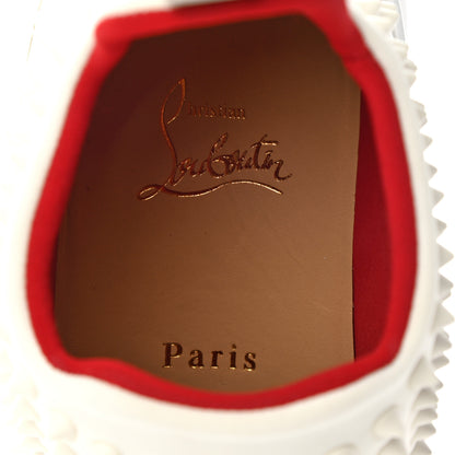 Christian Louboutin Neoprene Spike Sock Donna Flat Sneakers 39.5 White Snow 7 of 8