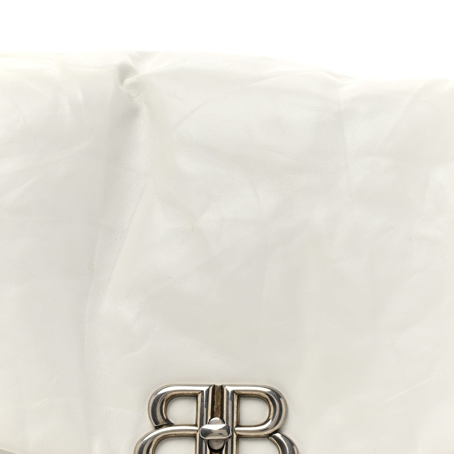 Balenciaga Calfskin Monaco Sling Shoulder Bag White 21 of 37