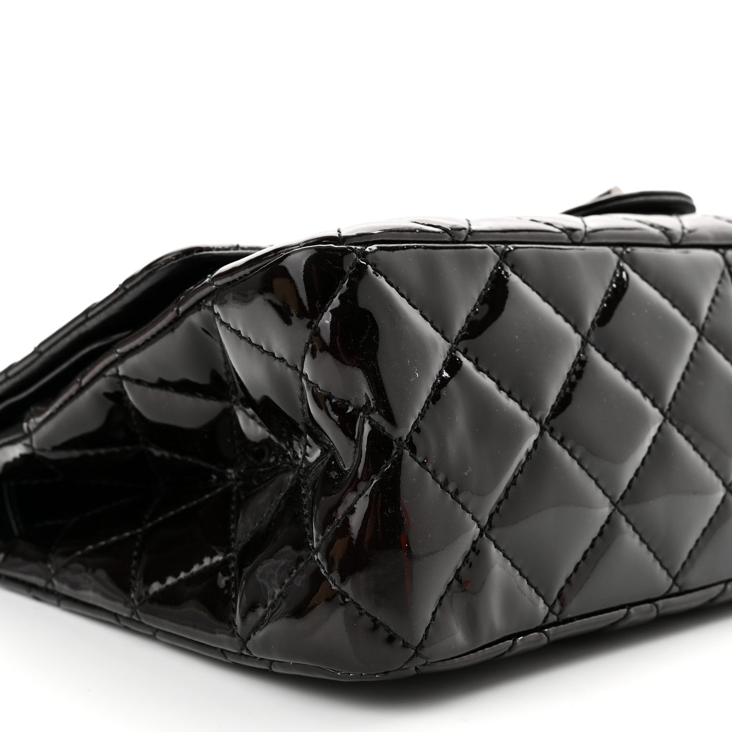 Patent Quilted 2.55 Reissue 227 Flap Dark Purple