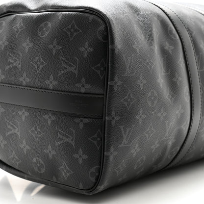 Louis Vuitton Monogram Eclipse Keepall Bandouliere 45 9 of 12