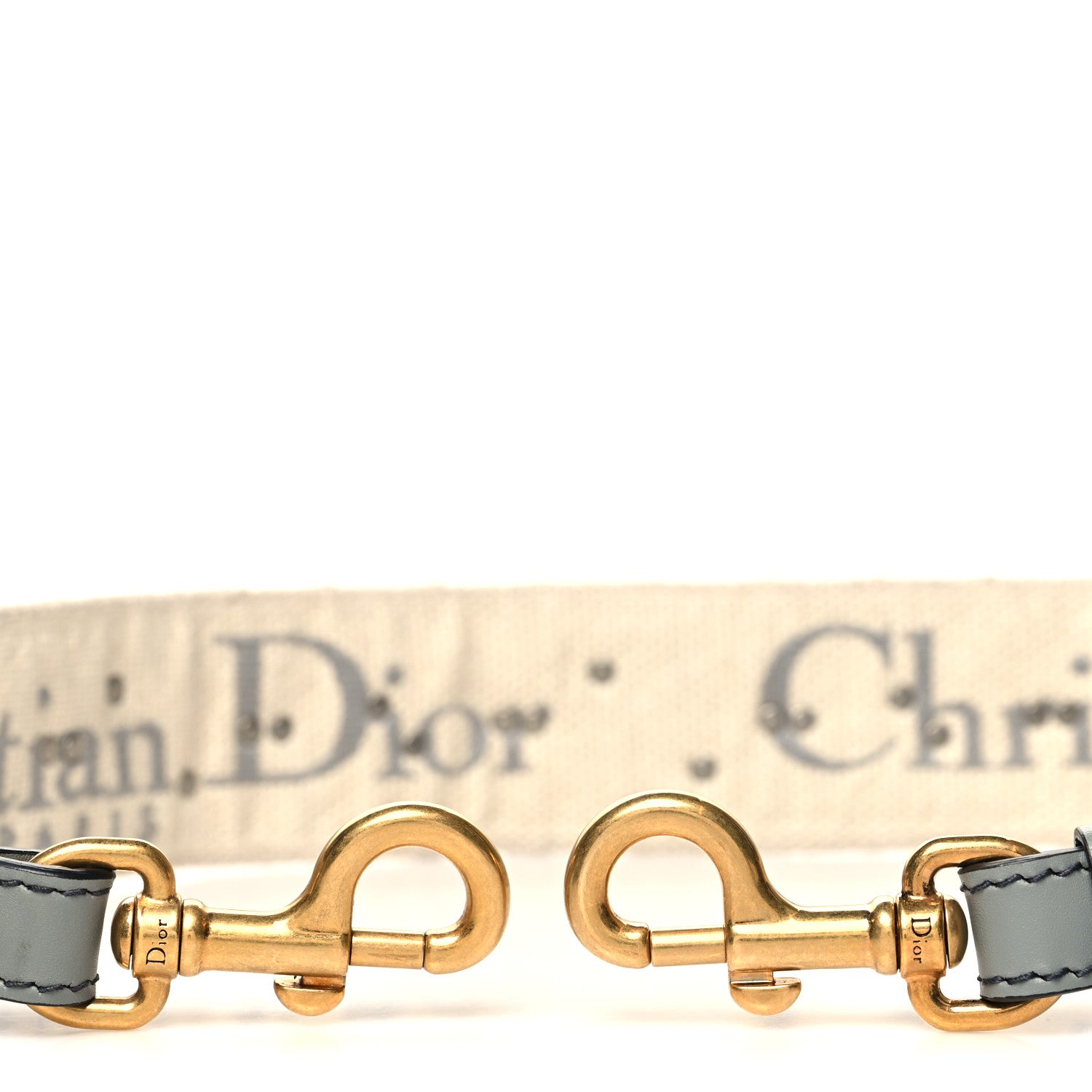 Christian Dior Oblique Studded Shoulder Strap Gris Multicolor 3 of 5