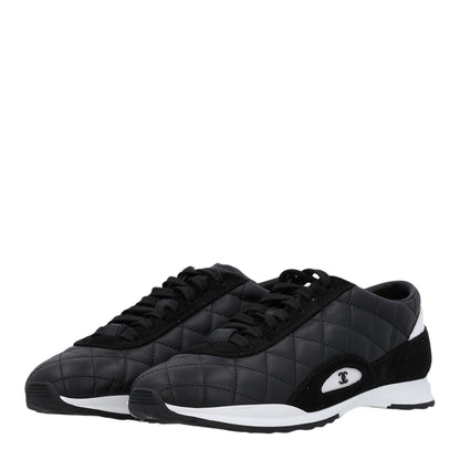 Chanel Suede Calfskin Quilted Sneakers 36.5 Black 7 of 12