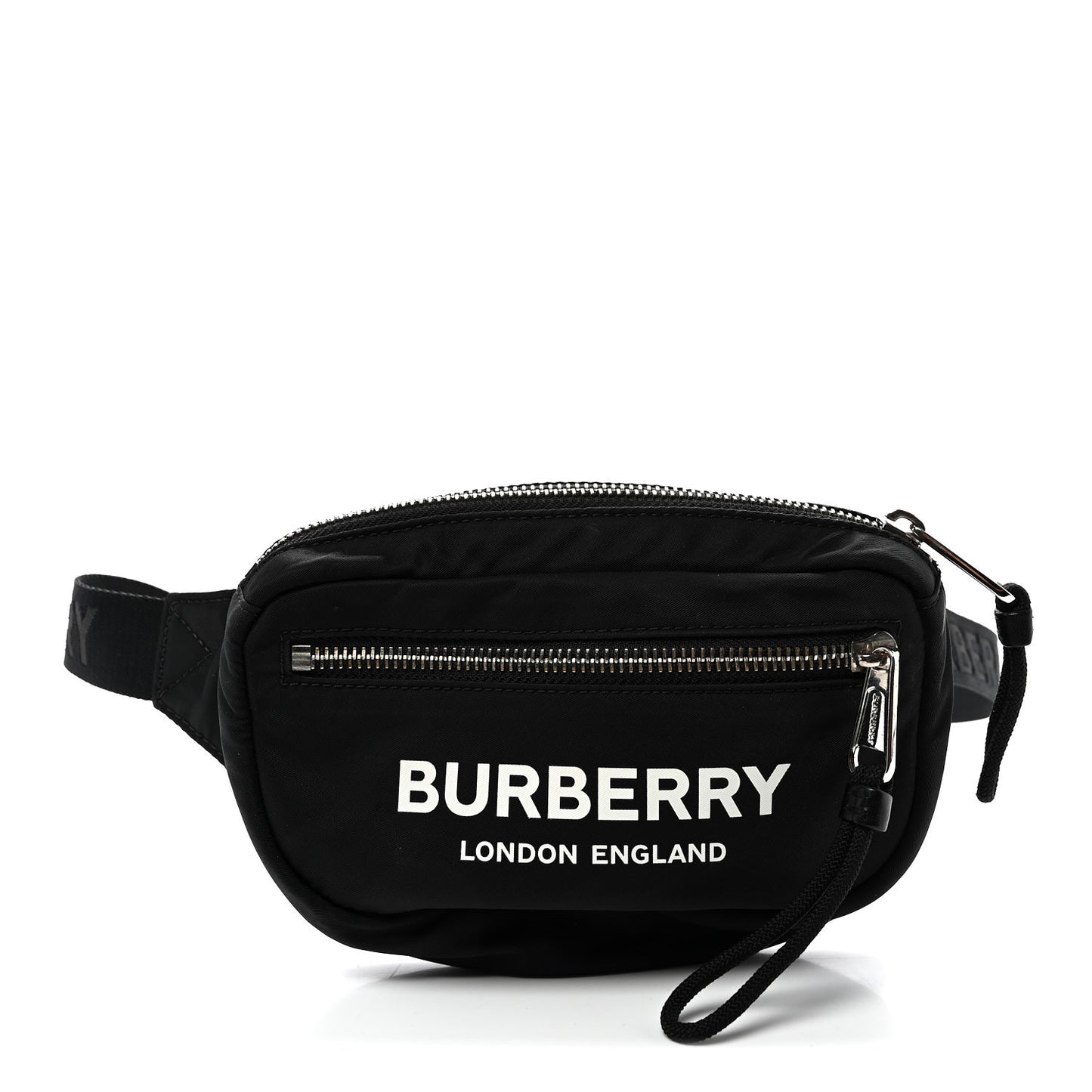 Econyl Logo Print Small Cannon Bum Bag Black