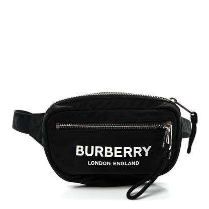 Burberry Econyl Logo Print Small Cannon Bum Bag Black 1 of 9