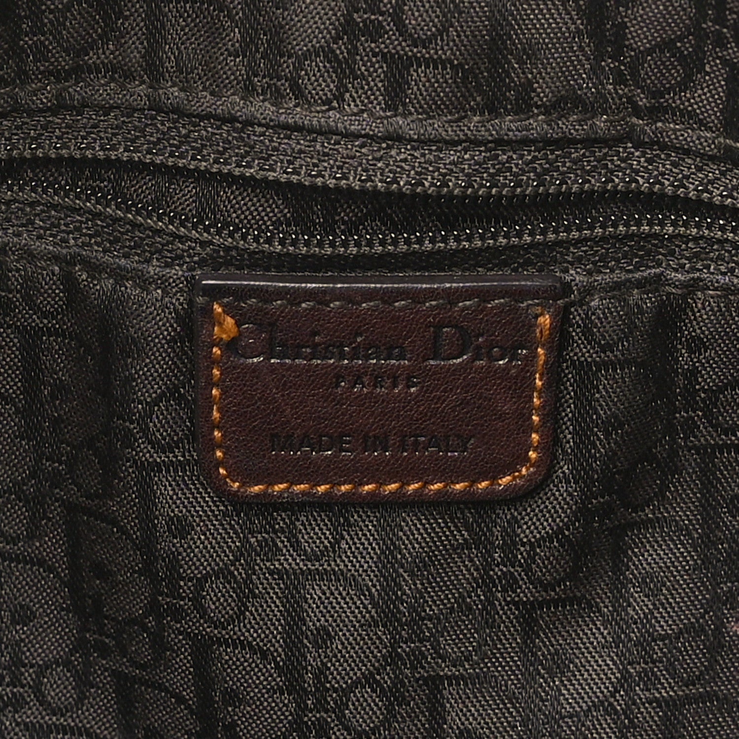 Christian Dior Calfskin Large Gaucho Double Saddle Bag Brown 6 of 14