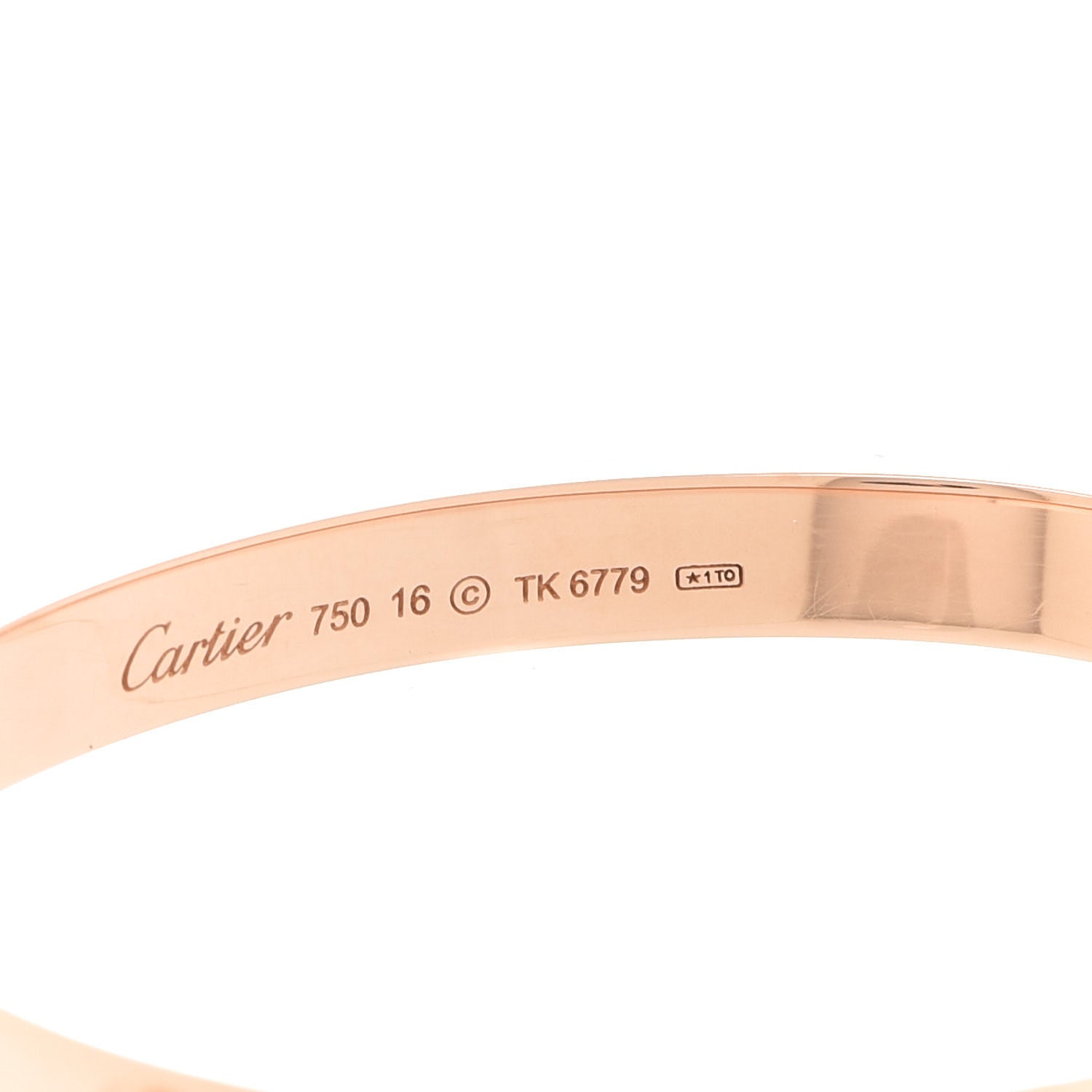 Cartier 18K Pink Gold LOVE Bracelet 16 5 of 6