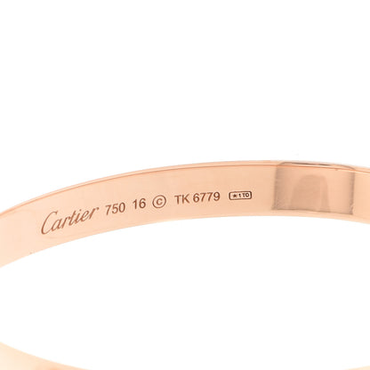 Cartier 18K Pink Gold LOVE Bracelet 16 5 of 6