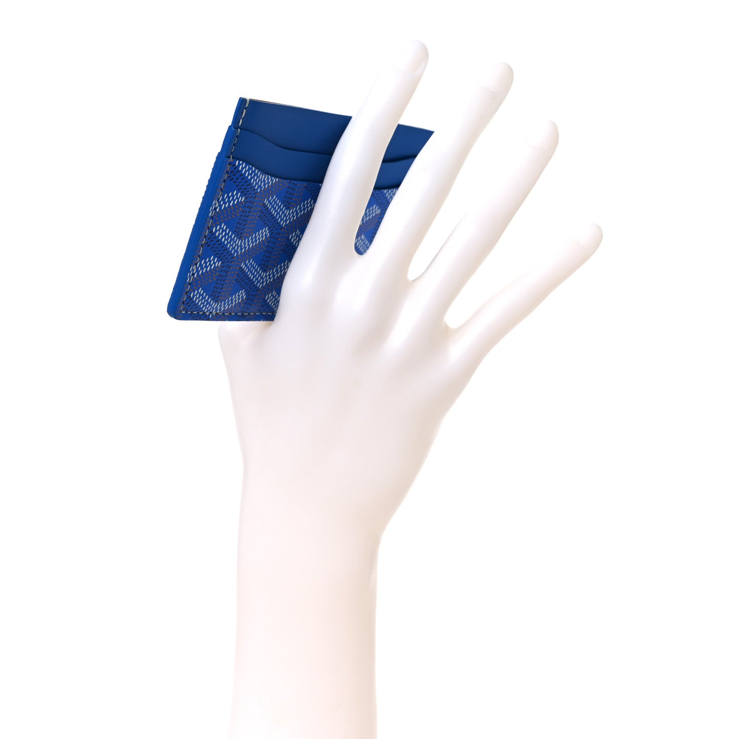 Goyardine Saint Sulpice Card Holder Sky Blue