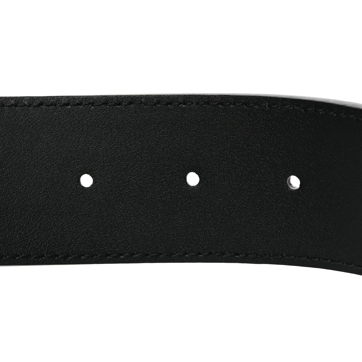 Gucci GG Supreme Monogram Matte Plutone Calfskin Double G 40mm Belt 85 34 Beige Ebony Black 4 of 5
