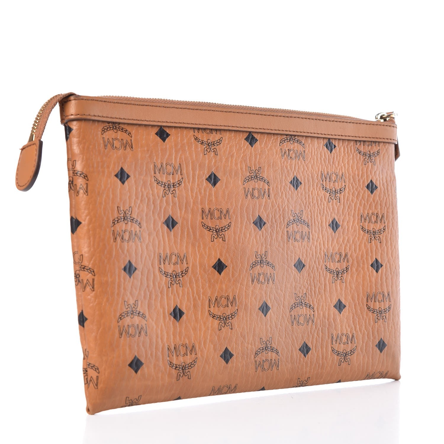 MCM Visetos Mini Pouch Cognac 3 of 17