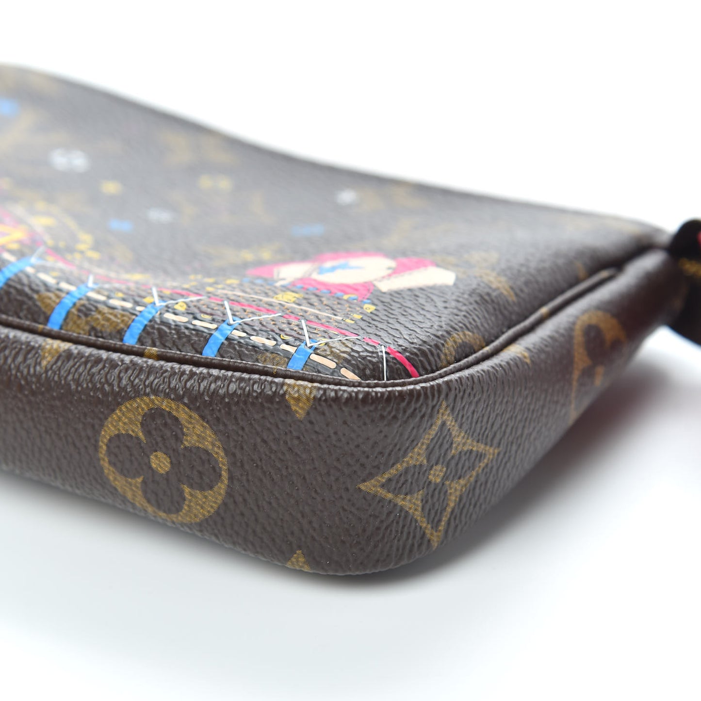 Monogram 2020 Christmas Animation Roller Coaster Mini Pochette Accessories Pivoine