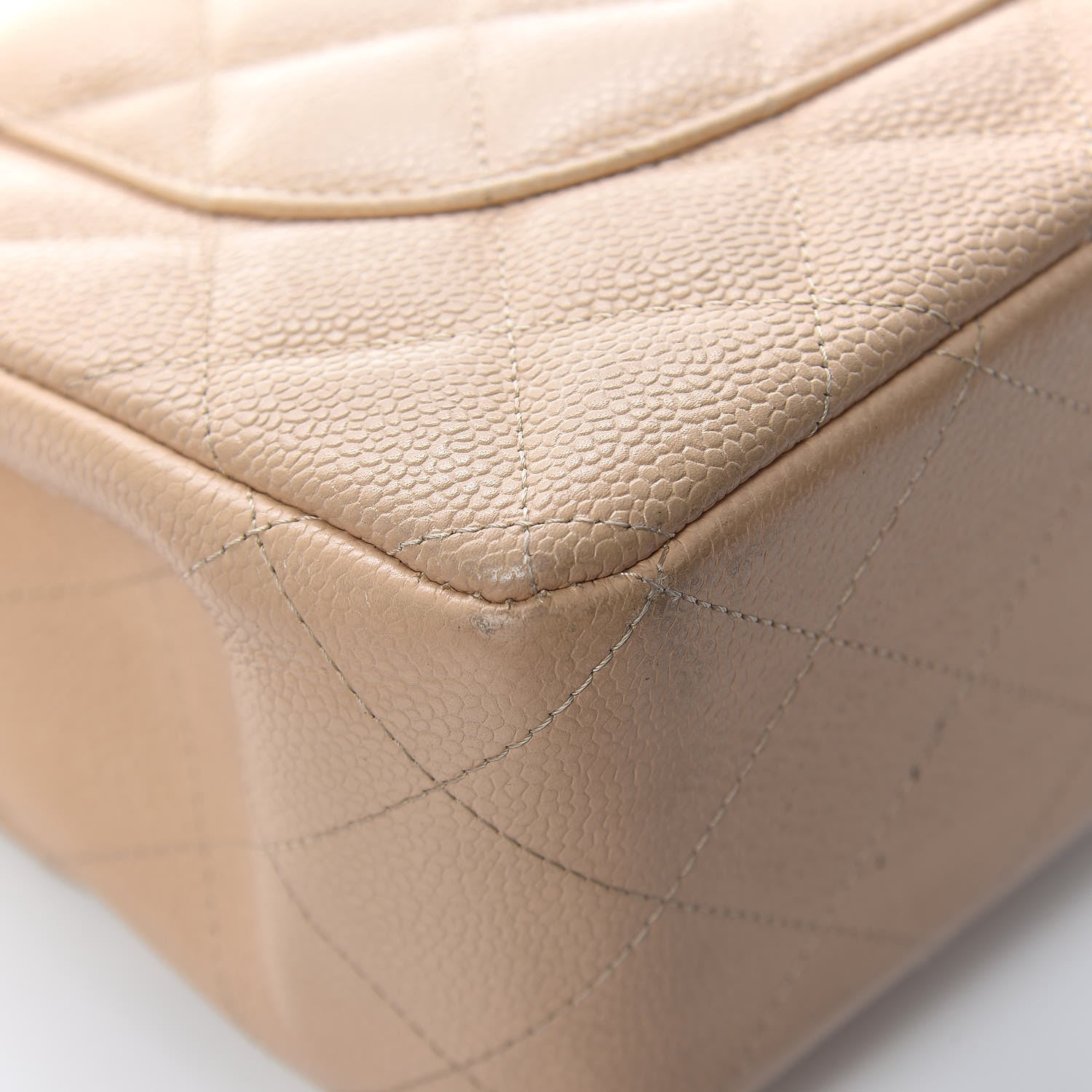 Chanel Caviar Quilted Jumbo Double Flap Beige Clair 14 of 17