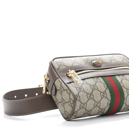 Gucci GG Supreme Monogram Web Small Ophidia Belt Bag 85 34 Dark Brown 8 of 10