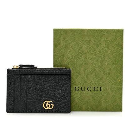 Gucci Dollar Calfskin GG Marmont Coin Case Card Holder Black 7 of 7