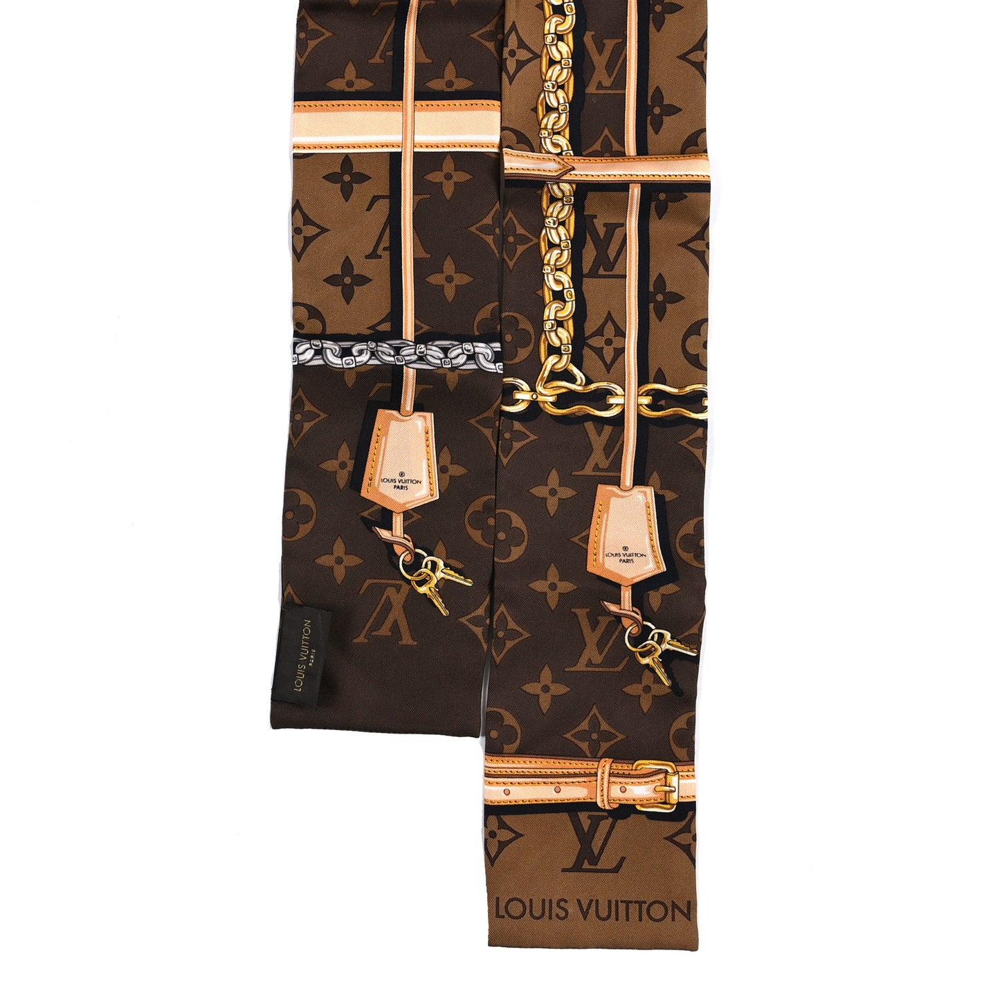 Silk Monogram Confidential Bandeau Brown