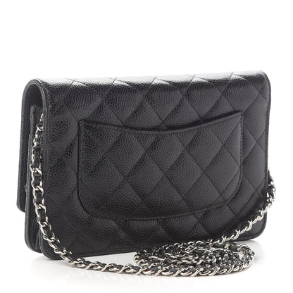 Chanel Caviar Quilted Wallet On Chain WOC Black 3 of 9