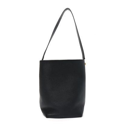 The Row Grained Calfskin Medium N/S Hook Tote Black 1 of 10