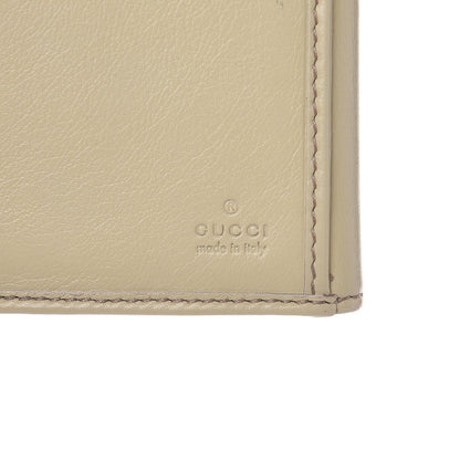 Gucci Calfskin Suede Britt Continental Flap Wallet Ivory 6 of 12