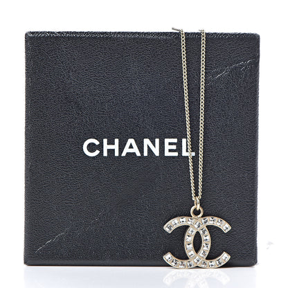 Chanel Baguette Crystal CC Necklace Gold 6 of 6