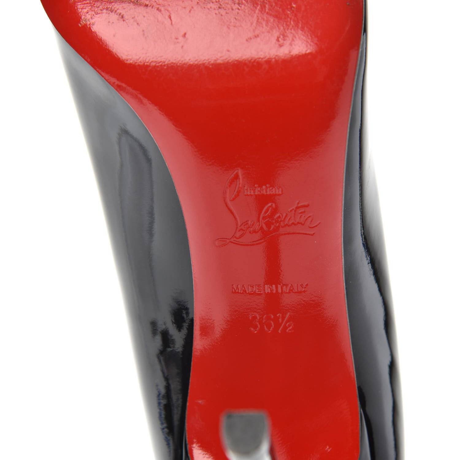 Christian Louboutin Patent Pigalle 100 Pumps 36.5 Black 6 of 9