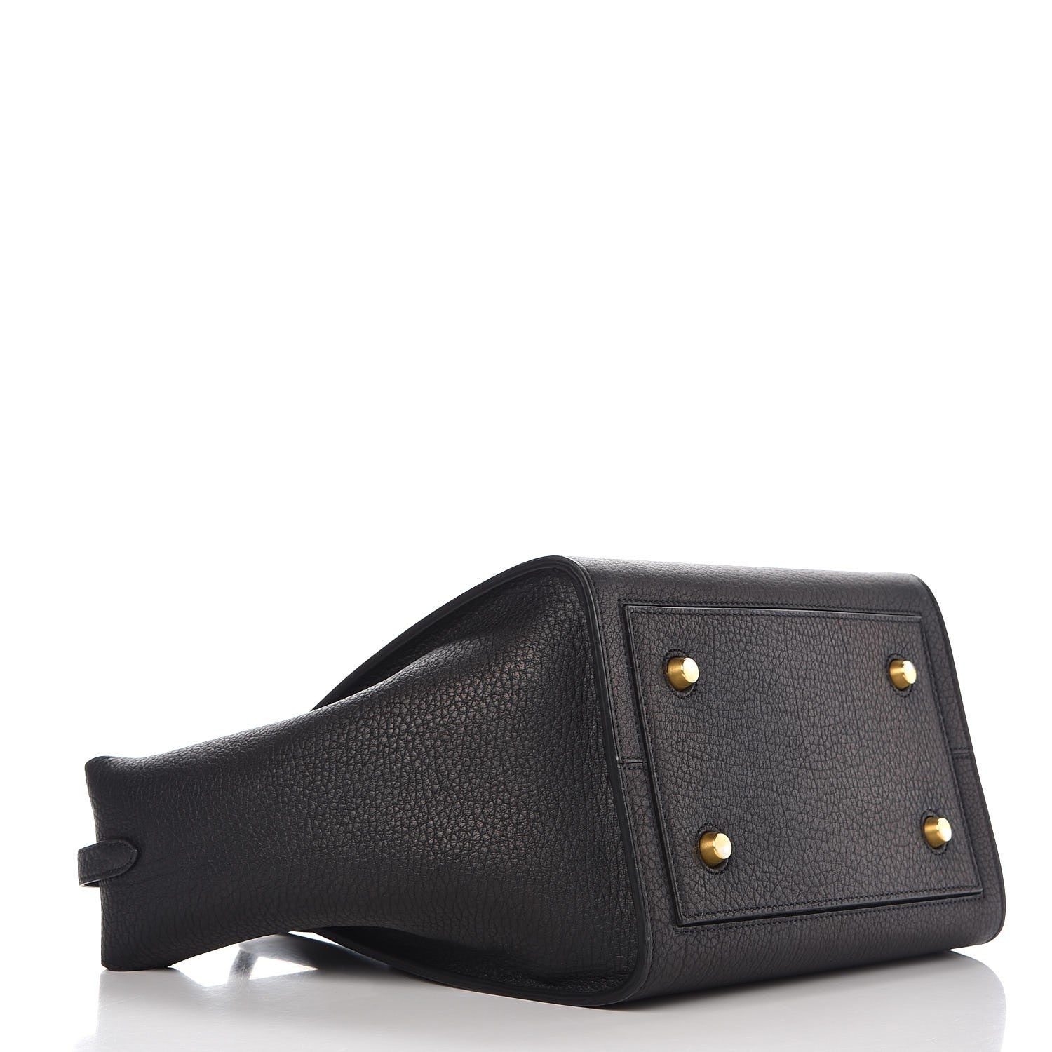 Celine Crisped Calfskin Mini Tie Knot Tote Black 4 of 12