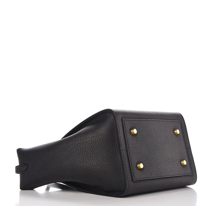 Celine Crisped Calfskin Mini Tie Knot Tote Black 4 of 12
