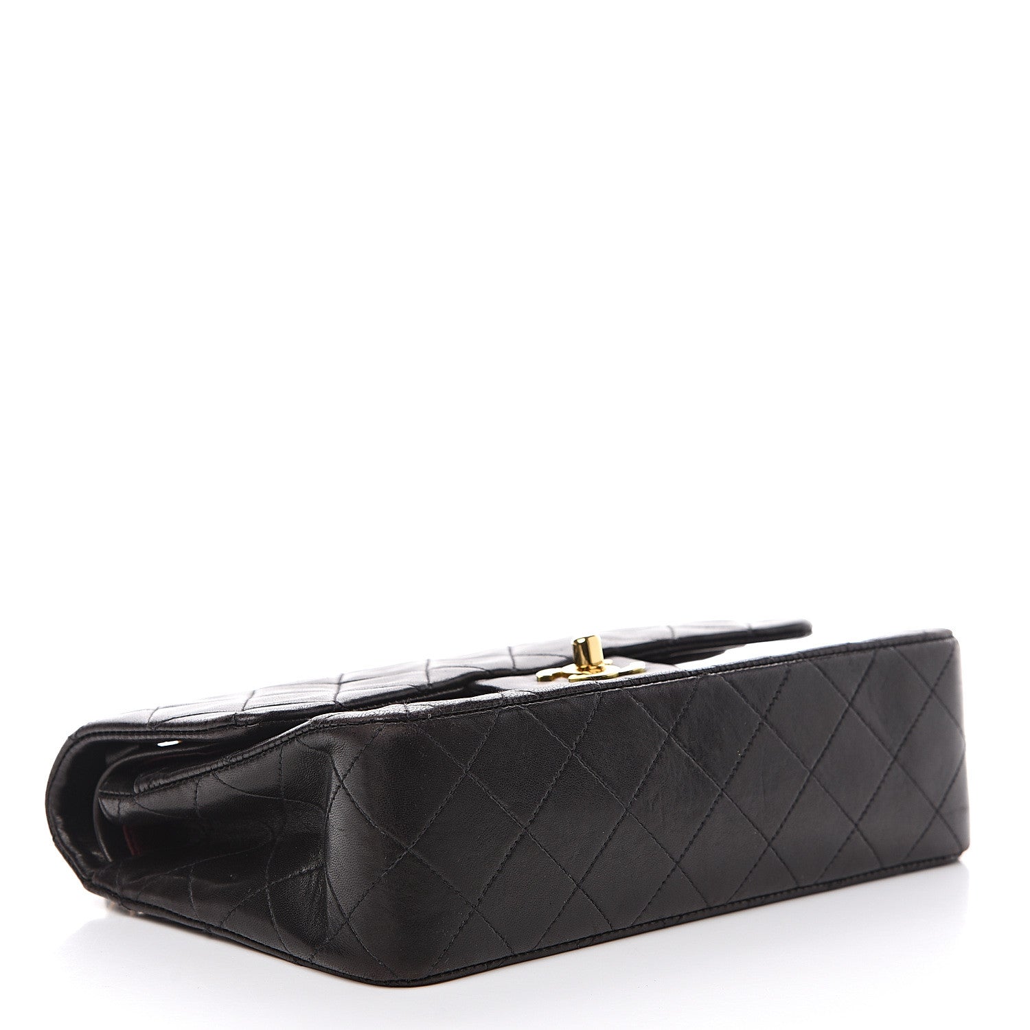 Chanel Lambskin Quilted Small Double Flap Black 3 of 16