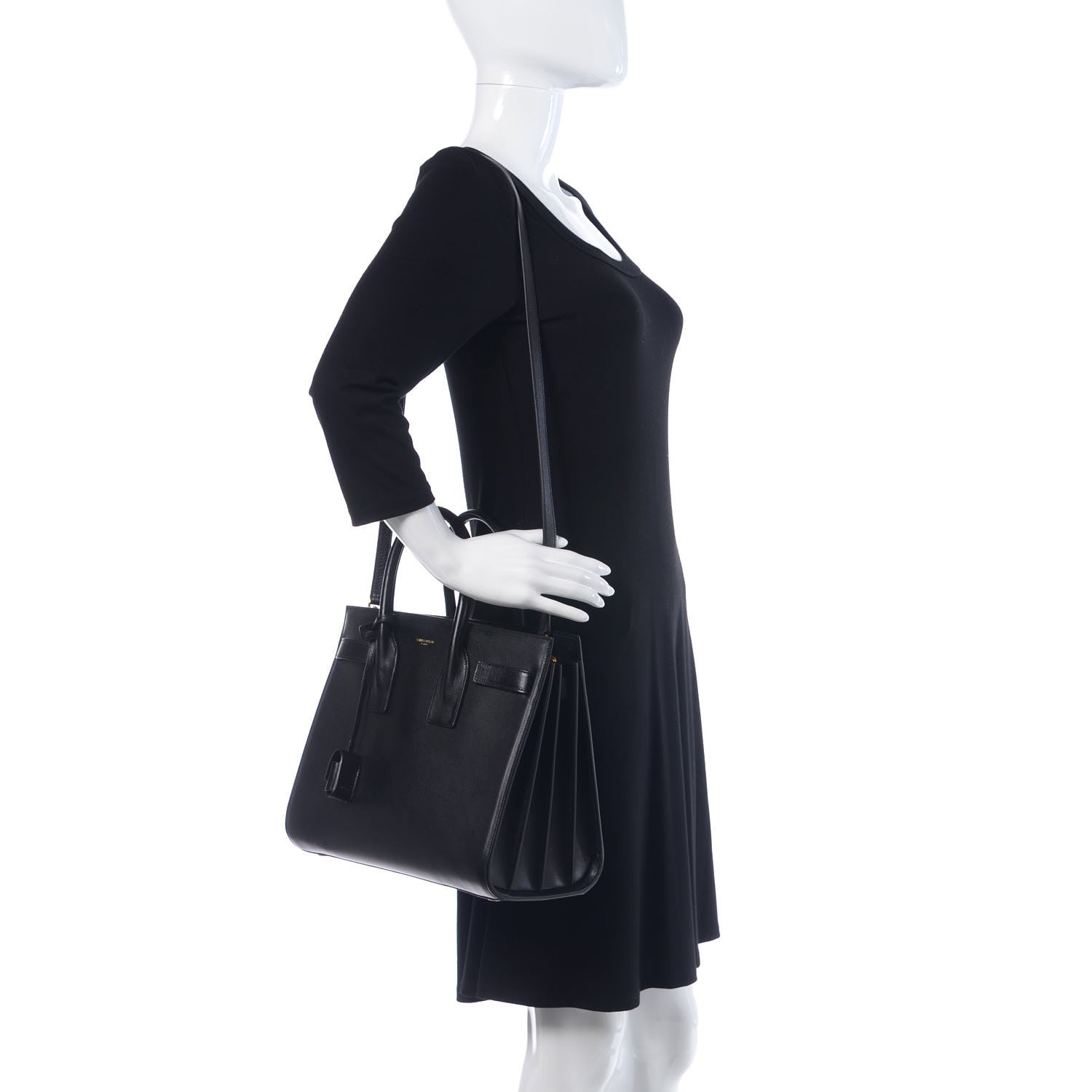 Saint Laurent Calfskin Small Sac De Jour Black 2 of 13