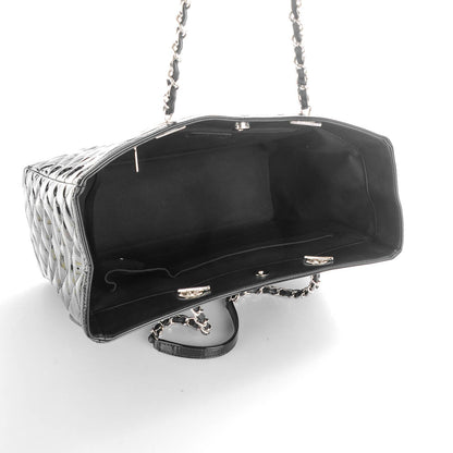 Chanel Patent Quilted Large Coco Shine Shopping Tote Black 5 of 8