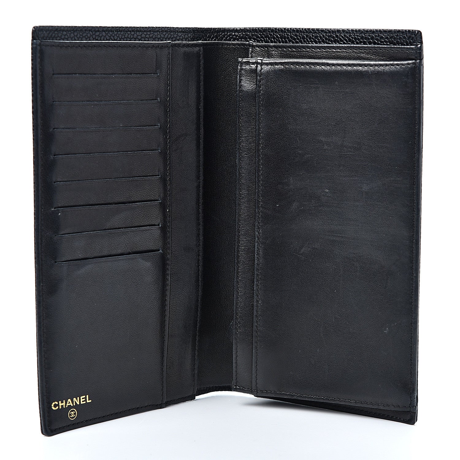 Chanel Caviar Timeless CC Yen Wallet Black 4 of 10