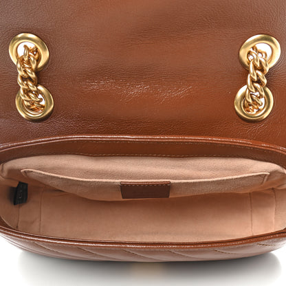 Gucci Azalea Calfskin Matelasse Diagonal Mini GG Marmont Shoulder Bag Cuir 4 of 8