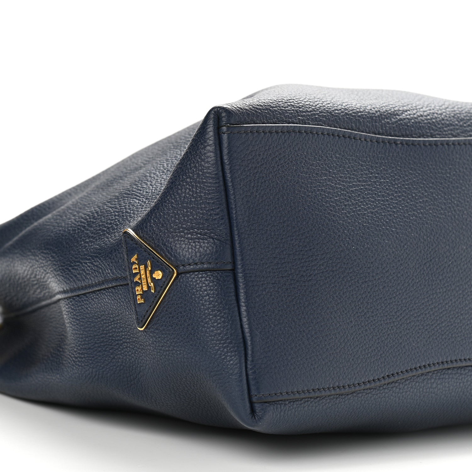 Prada Vitello Phenix Embossed Logo Hobo Baltico 9 of 10