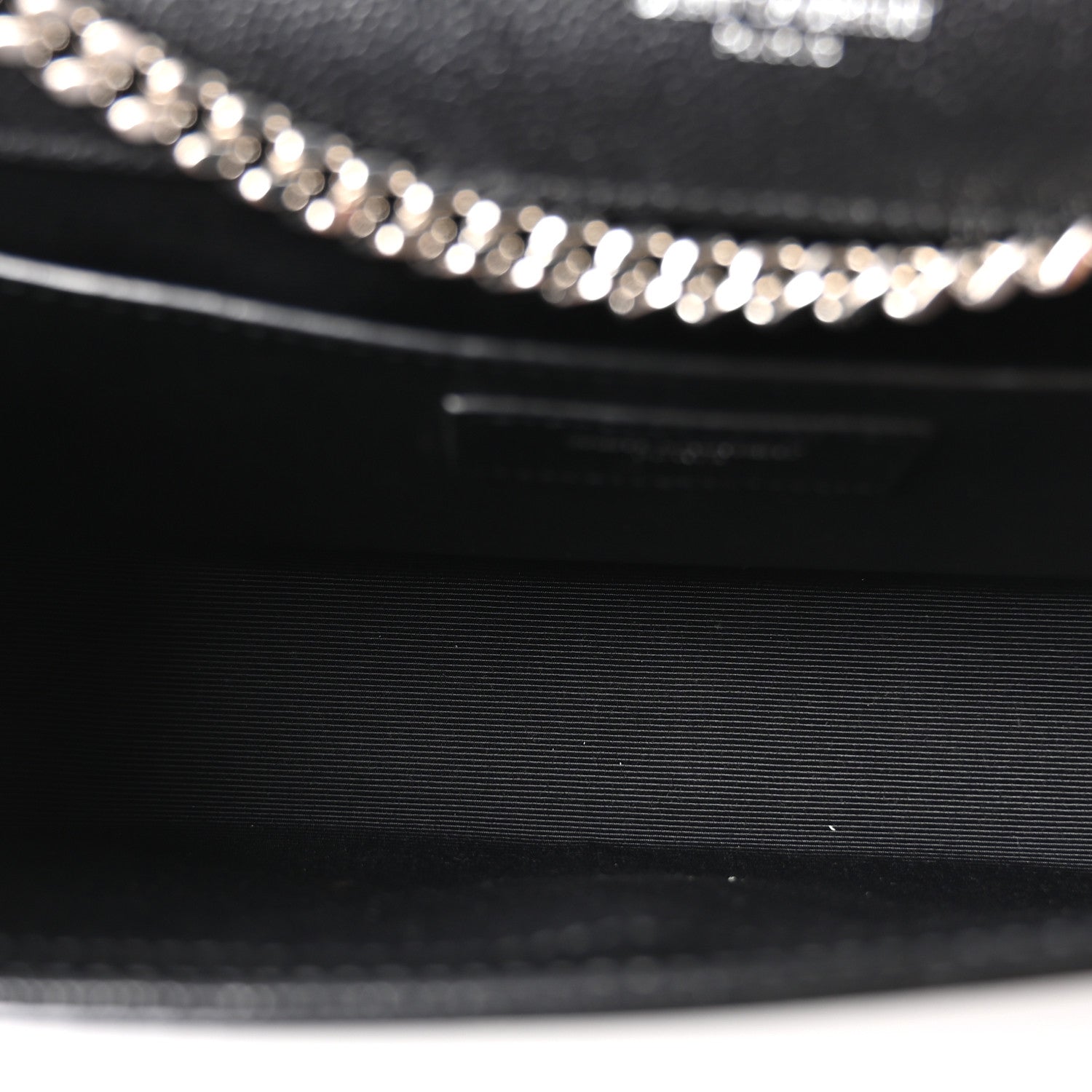 Saint Laurent Grain De Poudre Medium Classic Monogram Kate Satchel Black 4 of 9
