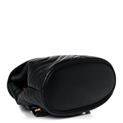 Gucci Calfskin Matelasse GG Marmont Flap Backpack Black 4 of 11