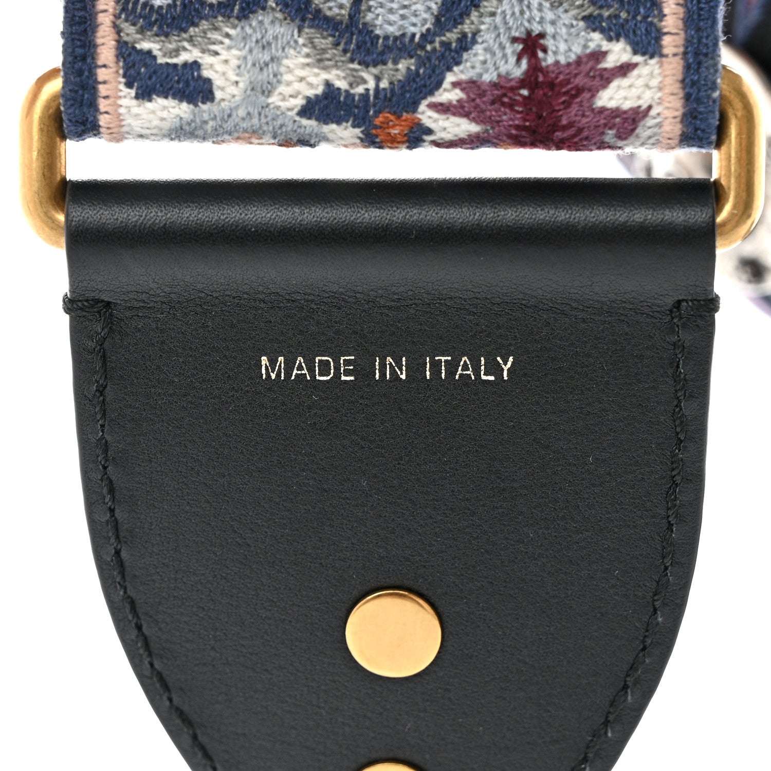 Christian Dior Canvas Embroidered Studded KaleiDiorscopic Shoulder Strap Multicolor 4 of 5