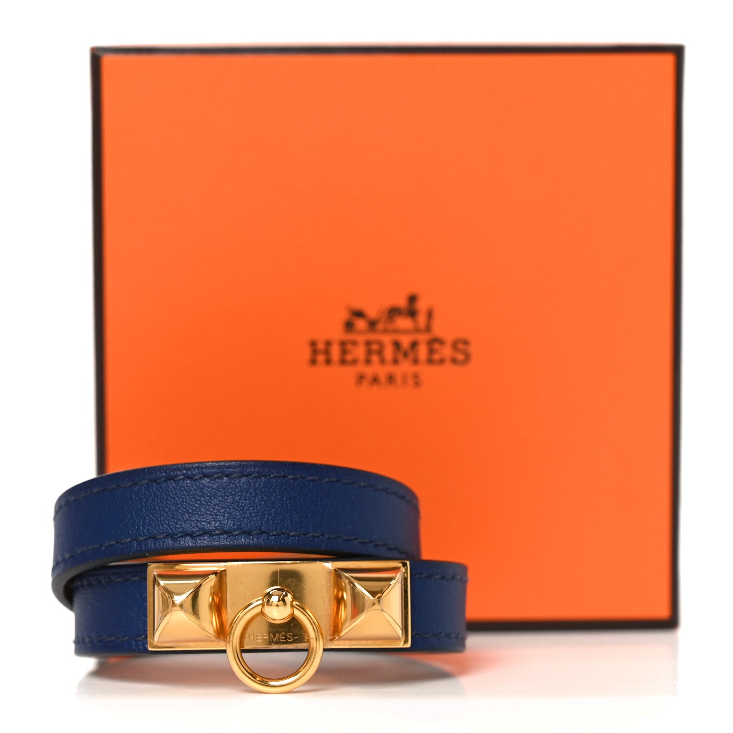 Hermes Swift Rivale Double Tour Bracelet XS Bleu Saphir 11 of 12