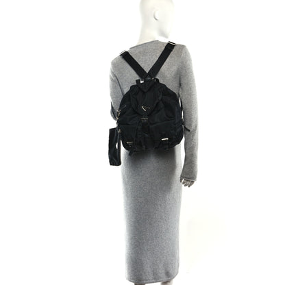 Prada Re-Nylon Vela Saffiano Medium Backpack Black 2 of 12