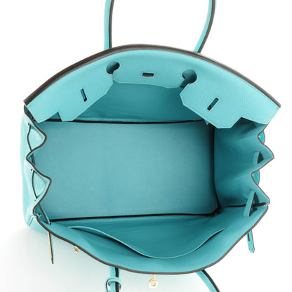 Hermes Togo Birkin 35 Bleu Atoll 8 of 23