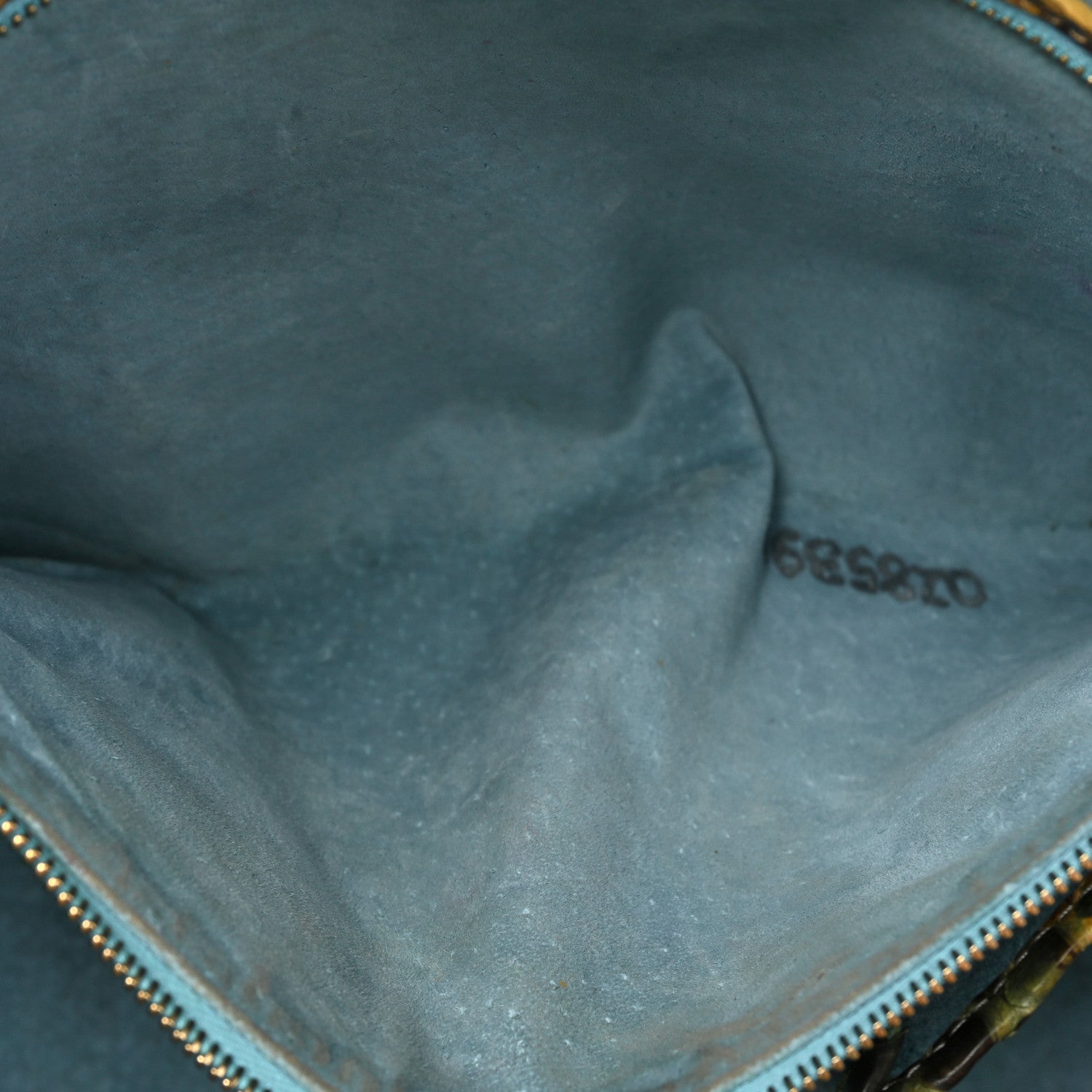 Nancy Gonzalez Snakeskin Liz Tote Beige Blue 6 of 18